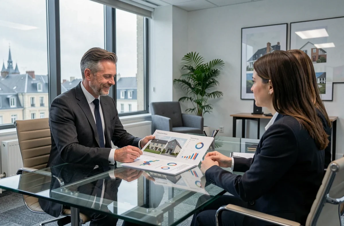 Un conseiller de Citya Immobilier présente un bilan de gestion locative et de conseil patrimonial à Rennes