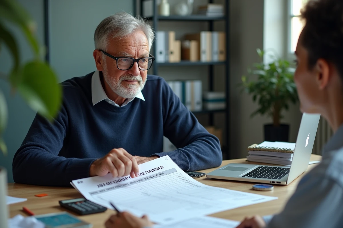 Comptable expliquant le barème kilométrique 2026 à un client autour d'un bureau avec documents fiscaux et calculatrice
