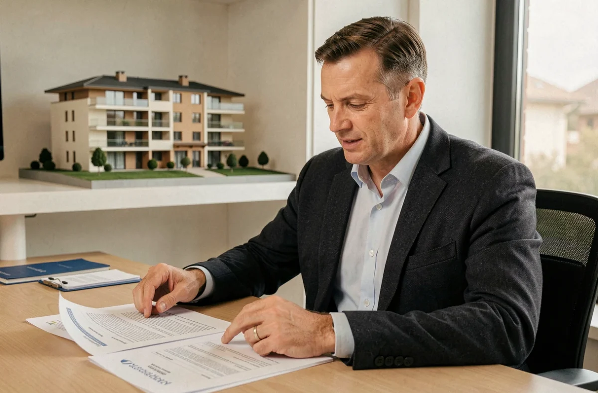 Conseiller de CV Finance Immobilier Voiron examinant des dossiers de financement immobilier et d'assurance