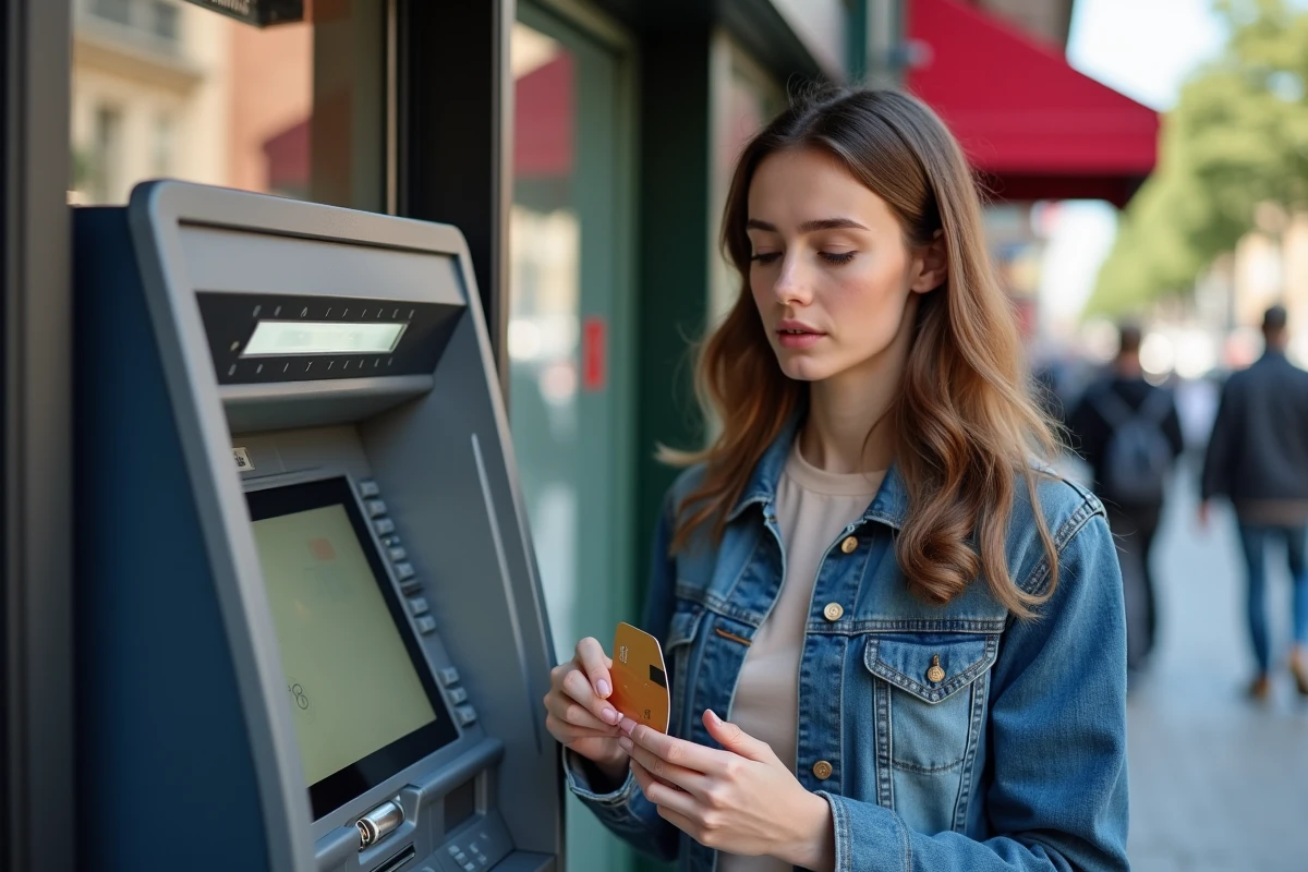 Jeune femme retire de l