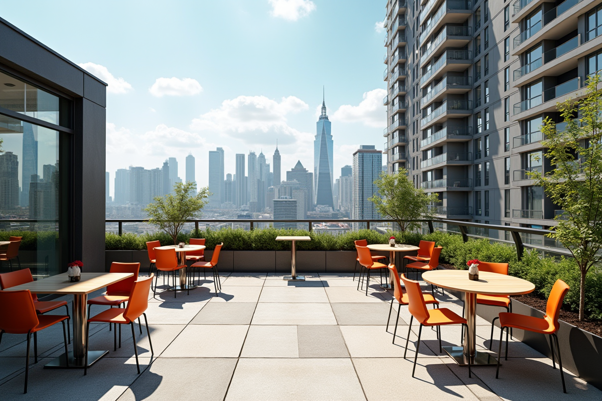 Terrasse sur le toit d